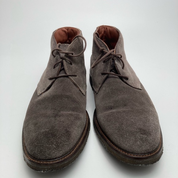 Men's Suede Chukka Boots - Gray - Picture 1 of 7